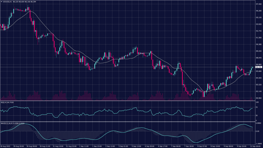 WTI crude oil daily chart shows that it remained negative to 80.90 while moving averages confirm the decline.